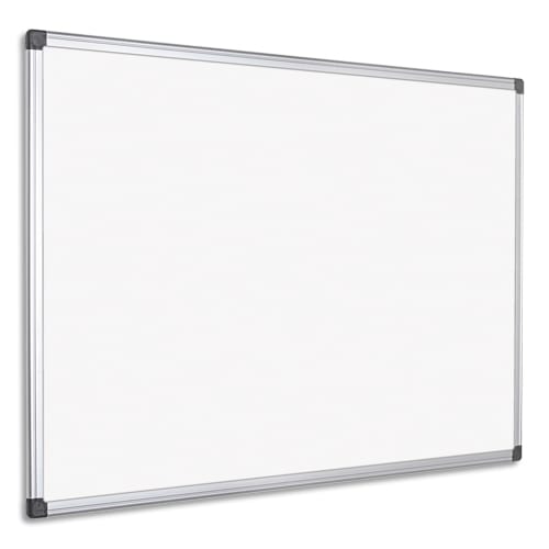 Tableau Magnétique Blanc avec Cadre en Aluminium 60x90