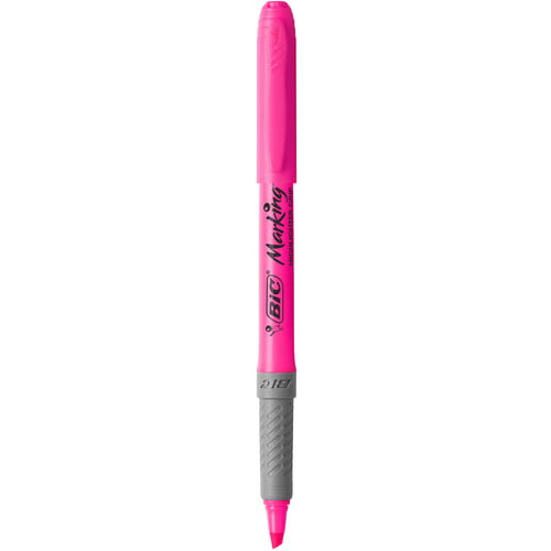 BIC Highlighter Grip Surligneurs Pointe Biseautée - Couleurs