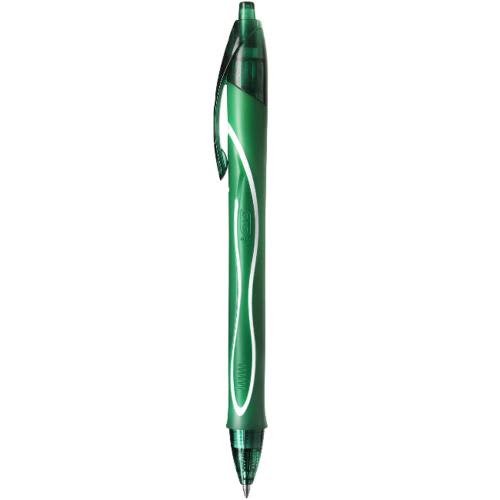 BIC Intensity Quick Dry Stylos-Gel Rétractables Pointe Moyenne (0,7 mm). Couleur Verte photo du produit Principale L