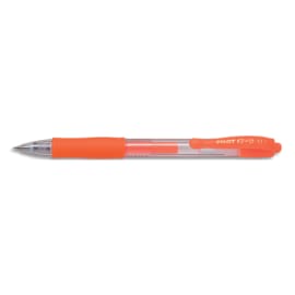 PILOT Stylo roller encre gel G-2. Pointe moyenne 07 RT. Couleur Orange néon photo du produit