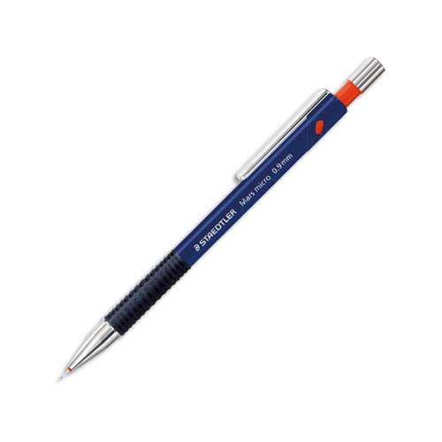 STAEDTLER Porte-mine technique 0,9 mm rechargeable corps plastique Bleu grip caoutchouc MICRO 775 photo du produit Principale L