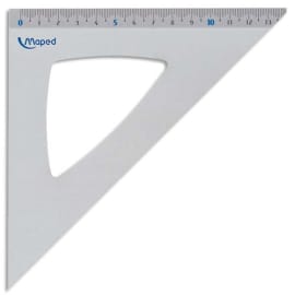 MAPED Equerre 45° 21 cm aluminium anodisé photo du produit