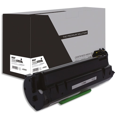 PSN Cartouche compatible laser noir Lexmark 50F0H, 50F2H, L1-LT502 photo du produit Principale L