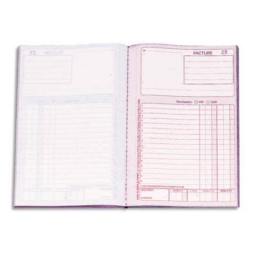 PLEIN CIEL Carnet texté Commande format 18x21cm. 50 feuilles autocopiantes en dupli photo du produit Principale L