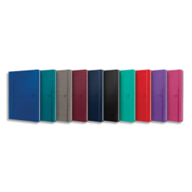 OXFORD Carnet SIGNATURE format B5 couverture rigide brochure 160 pages lign&eacute;es 7mm. Coloris assortis photo du produit