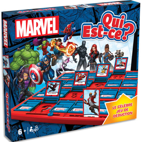 QUI EST CE ? Jeu de société QUI-EST-CE, le célèbre jeu de déduction débarque dans l'univers MARVEL photo du produit Principale L