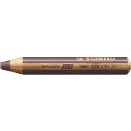 STABILO woody 3in1 crayon de couleur multi-surfaces mine extra-large (10 mm) - Terre de Sienne photo du produit