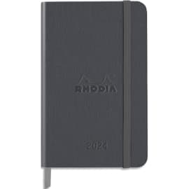 CLAIREFONTAINE RHODIA Agenda Webplanner Janvier à Décembre 2024 A6 - grille verticaIe, 160 pages photo du produit