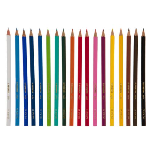 BIC KIDS Evolution ECOlutions Crayons de Couleur - Coloris Assortis, Etui  Carton de 18