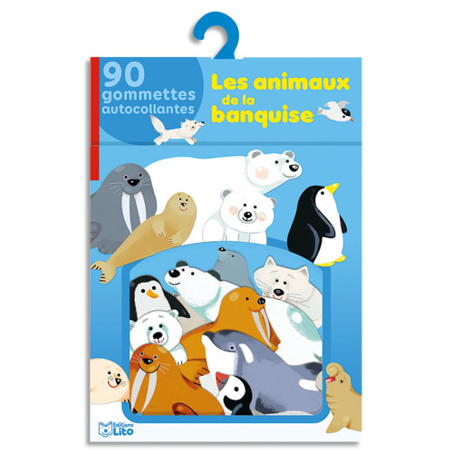 LITO DIFFUSION Boîte de 90 gommettes thème les animaux de la banquise. A partir de 3 ans photo du produit Principale L