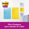 POST-IT Lot de 5 recharges Znotes Super Sticky Jaune 90 feuilles lignées 101x101 mm photo du produit Secondaire 2 S