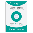 EXACOMPTA Etui de 100 fiches bristol perforées 148x210mm (A5) 5x5 Blanc photo du produit