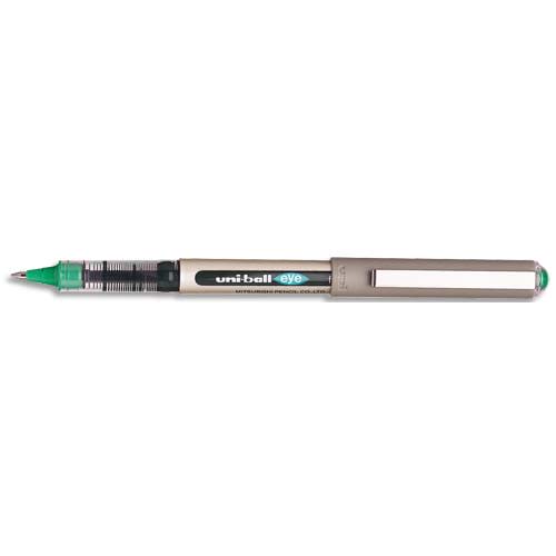 UNI-BALL Stylo Roller pointe métal fine encre liquide Verte UNI-BALL EYE UB 157 photo du produit Principale L