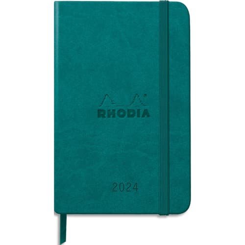 CLAIREFONTAINE RHODIA Agenda Webplanner Janvier à Décembre 2024 A6 - grille horizontaIe, 160 pages - PAON photo du produit Principale L