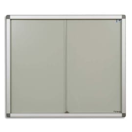 PLANORGA Vitrine ALGOL 12 Feuilles pour intérieur 680x1340cm.Cadre alu, portes coulissantes avec serrure photo du produit