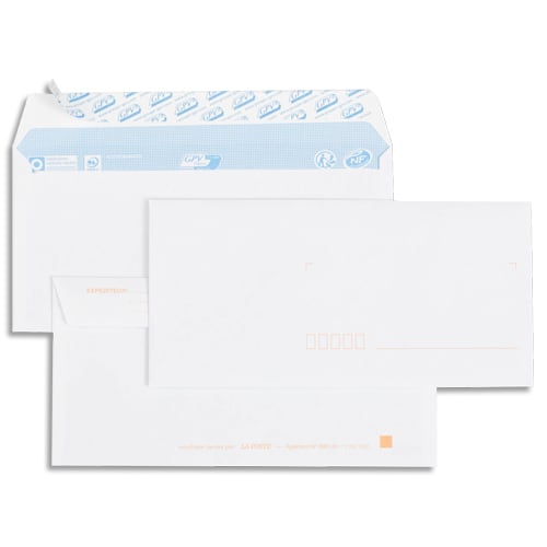 GPV Boîte de 500 enveloppes auto-adhésives 80 grammes format 110x220 mm photo du produit Principale L