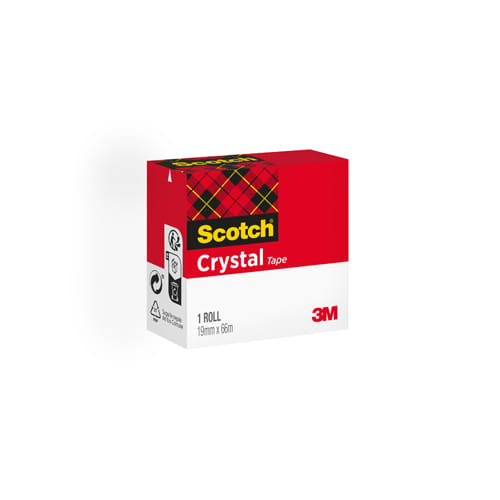 SCOTCH Ruban adhésif transparent 19mm x 66m en sachet individuel 550 ≡  CALIPAGE