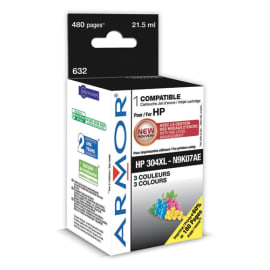 HP Couleur 304XL Compatible (N9K07AE) - Vente cartouche imprimante HP  Couleur 304 XL Compatible