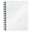 LEITZ Cahier spiralé WOW 14,8x21cm, 160 pages 5x5. Couverture souple polypropylène. Coloris Blanc photo du produit