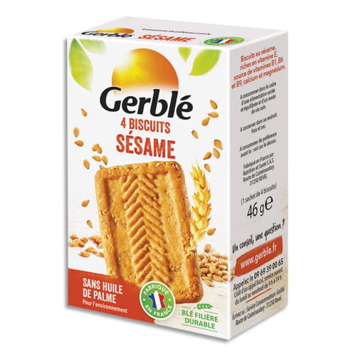 Les Sérieux, façon biscuits au sésame Gerblé®