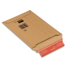 COLOMPAC Pochette d'expédition rigide en carton brun - Format A4+ : 23,5 x 34 cm, hauteur 3,5 cm photo du produit