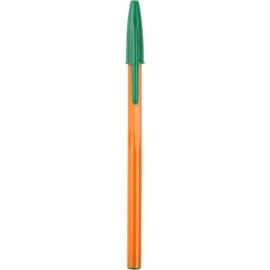 1ER Stylo à bille Orange. Pointe 1.0. Encre Verte. photo du produit