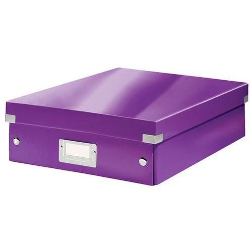 LEITZ Boîte CLICK&STORE M-Box avec compartiments amovibles. Coloris Violet. photo du produit Principale L