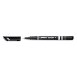 STABILO SENSOR F stylo-feutre pointe fine sur amortisseur (0,3 mm) - Noir photo du produit