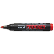 UNI-BALL Marqueur permanent pte biseautée corps plastique encre pigmentée à base d'eau Rouge UNI PROCKEY photo du produit