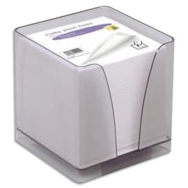 QUO VADIS Bloc cube Blanc 9x9x8cm 610 feuilles encoll&eacute;es 80g PEFC photo du produit