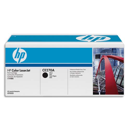 HP Cartouche Laser Noir CE270A photo du produit Principale L