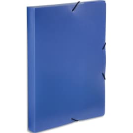 VIQUEL Boîte de classement COOLBOX en polypropylène format A4 dos 3cm. Coloris bleu photo du produit