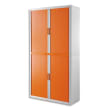 PAPERFLOW EasyOffice armoire démontable corps en PS teinté Blanc Orange - Dimensions L110xH204xP41,5 cm photo du produit