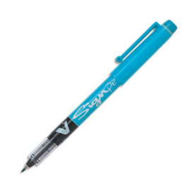 PILOT Stylo-feutre pointe en nylon largeur de trait 0,6 mm encre liquide Turquoise V-SIGN PEN photo du produit