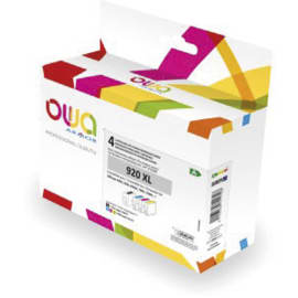 OWA Cartouche compatible Jet d'encre Pack 4 couleurs Noir, Cyan, Magenta, Jaune HP 920XL K10319OW photo du produit