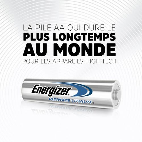 ENERGIZER Pile Ultimate Lithium AAA LR03, pack de 4 piles ≡ CALIPAGE