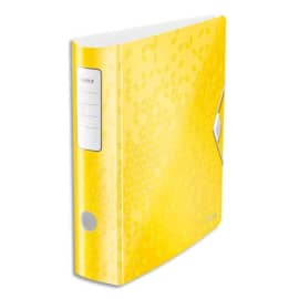 LEITZ Classeur à levier WOW Active 180°, A4, 8,2 cm, PP, jaune photo du produit