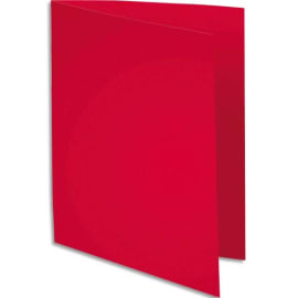 EXACOMPTA Paquet de 100 sous-chemises ROCK'S en carte 80 grammes coloris  Rouge