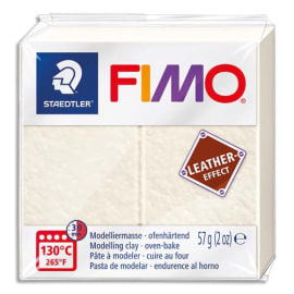 GRAINE CREATIVE Pain 57g FIMO EFFECT CUIR couleur ivoire photo du produit