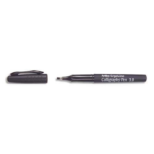 ARTLINE Stylo calligraphie pointe fibre 3mm. Coloris Noir photo du produit Principale L