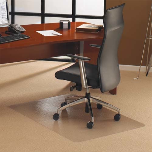 FLOORTEX Tapis protège-sol polycarbonate pour moquette rectangle 121X134 photo du produit Principale L