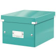 LEITZ Boîte CLICK&STORE S-Box. Format A5 - Dimensions : L216xH160xP282mm. Coloris menthe. photo du produit