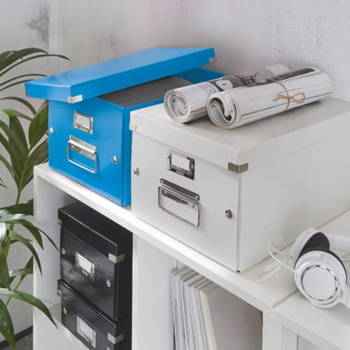 LEITZ Boîte Click & Store WOW, format Médium A4, bleu photo du produit Secondaire 3 L