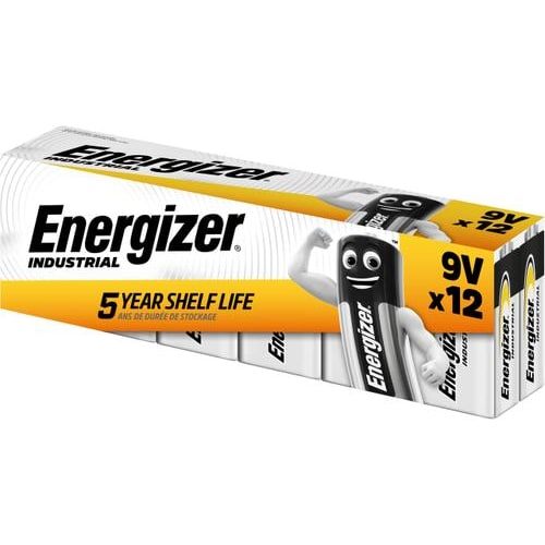 ENERGIZER Pile Industrial 9V/6LR61 DP12, pack de 12 piles photo du produit