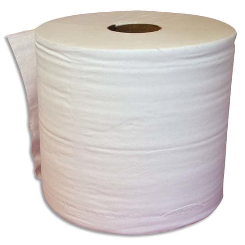 Lot de 2 Bobine d'essuyage 2 plis 1000 formats 30 x 21 cm - L300 m, bobine D25 cm Blanc Eco photo du produit Principale L