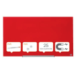 NOBO Tableau en verre - widescreen 993 x 559 mm - rouge - NOBO 1905184 photo du produit