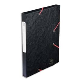EXACOMPTA Boîte de classement dos 2,5 cm, en carte lustrée 5/10e coloris Noir photo du produit