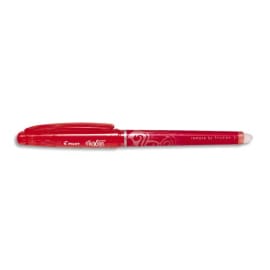 PILOT Stylo Roller FriXion Point, pointe hi-tec fine, s'efface à la gomme en bout de stylo,coloris Rouge. photo du produit