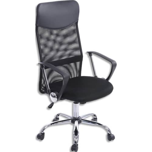 Chaise de bureau ergonomique - résille noire