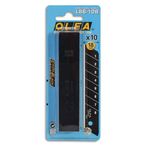 OLFA Etui de 10 lames pour cutter OLFA L1/GREEN, lame de 18mm LBB-10B photo du produit Principale L